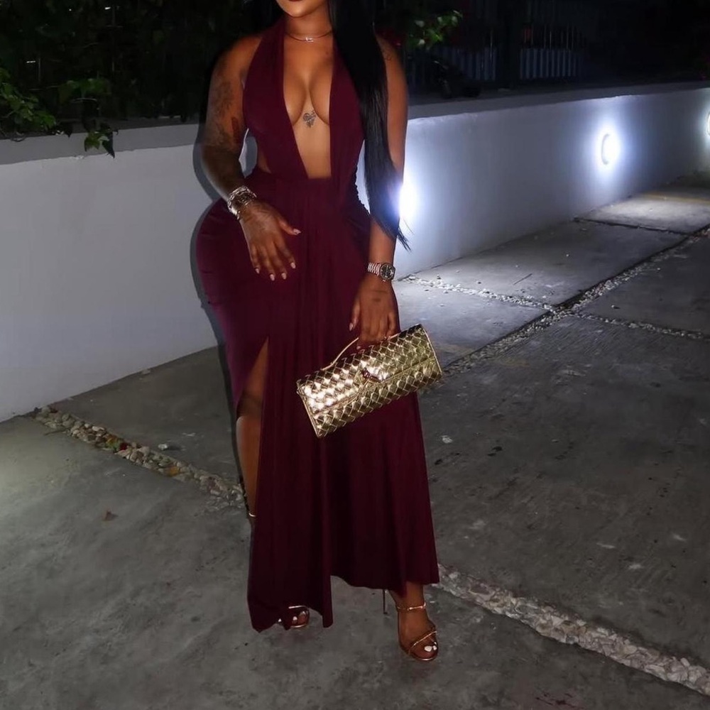 Coucoo Burgundy Dress